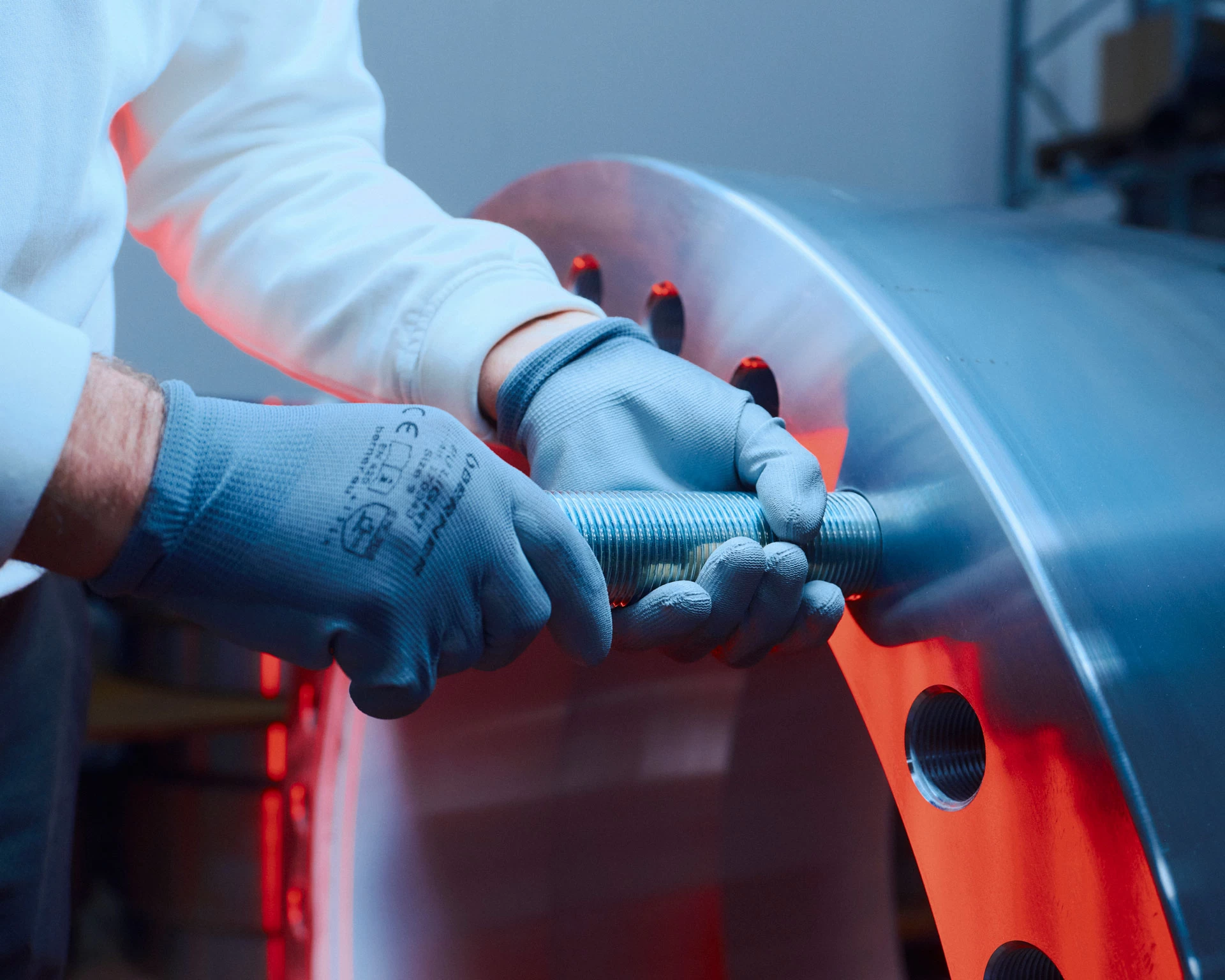 Assembly of a certified ball valve with quality control for ISO, API, ATEX and SIL certifications